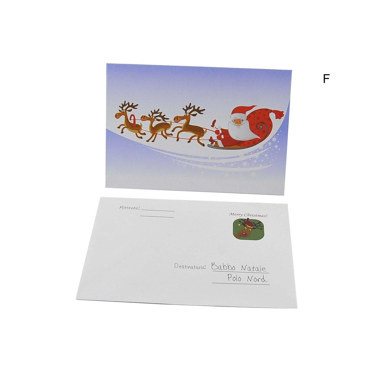 Lettera Babbo Natale con Busta 6 Modelli |M2 Store