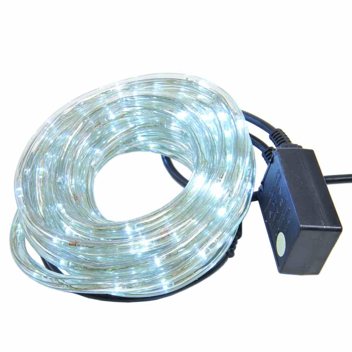 Luci Natale Esterno Tubo LED 6mt. Bianco Freddo 3 Vie |M2 Store