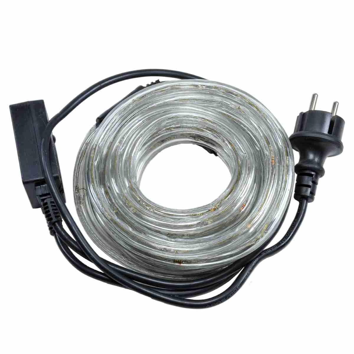 Luci Natale Esterno Tubo LED 6mt. Bianco Freddo 3 Vie |M2 Store