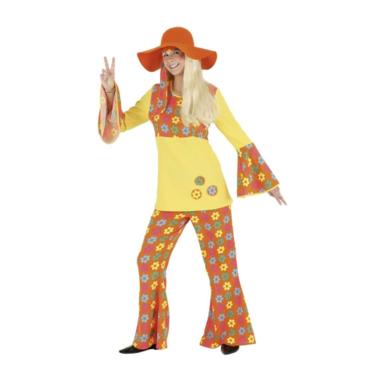 Costume Casacca con Fascia Hippie Figlia Dei Fiori |Orlob