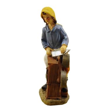 Statua cm.15 Arrotino con Banco | M2 Store