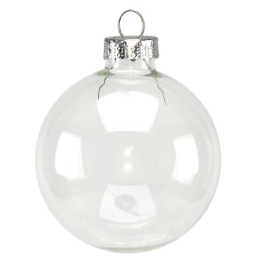 Pallina Natale Vetro cm.6 Trasparente |M2 Store