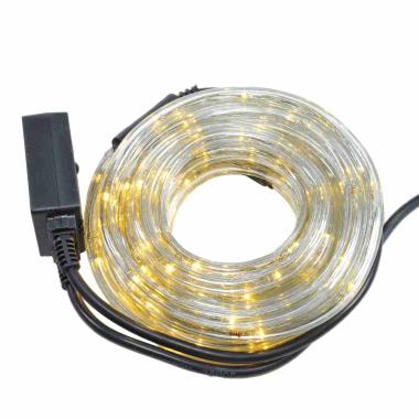 Luci Natale Esterno Tubo LED 6mt. Bianco Caldo 3 Vie |M2 Store