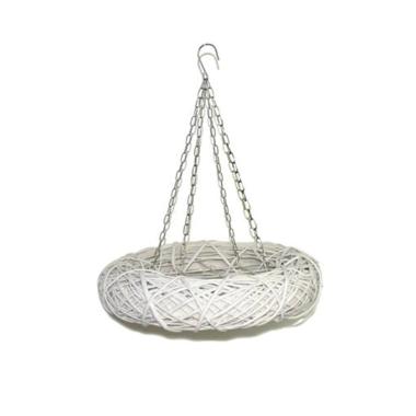 Corona Bianca Legno Intrecciata cm.50 |M2 Store