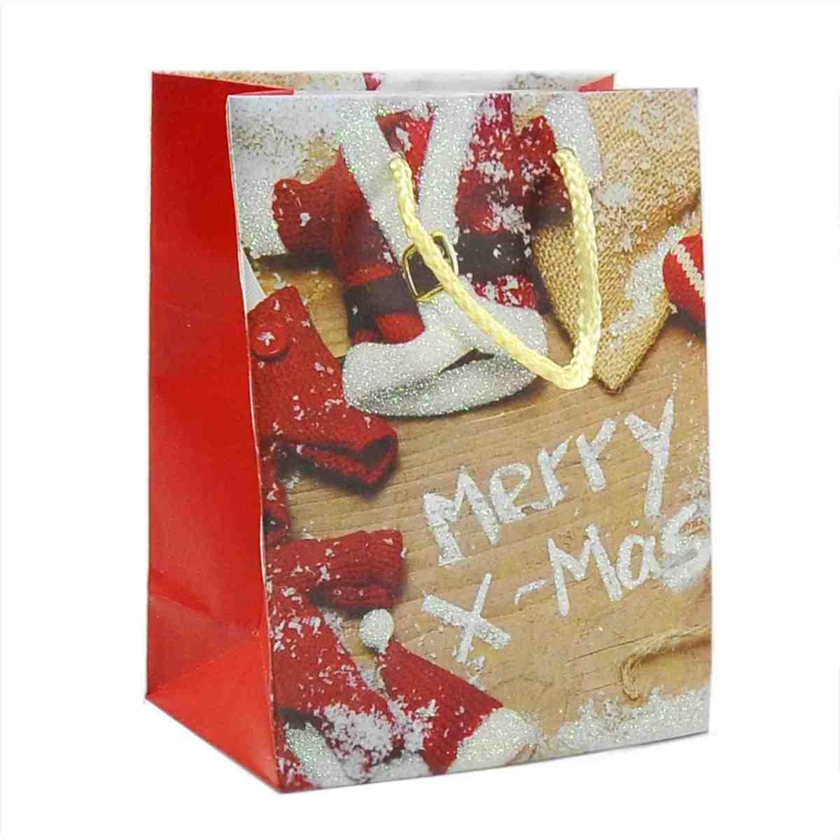 Busta Regalo Natale cm.18x14x7 Xmas |M2 Store