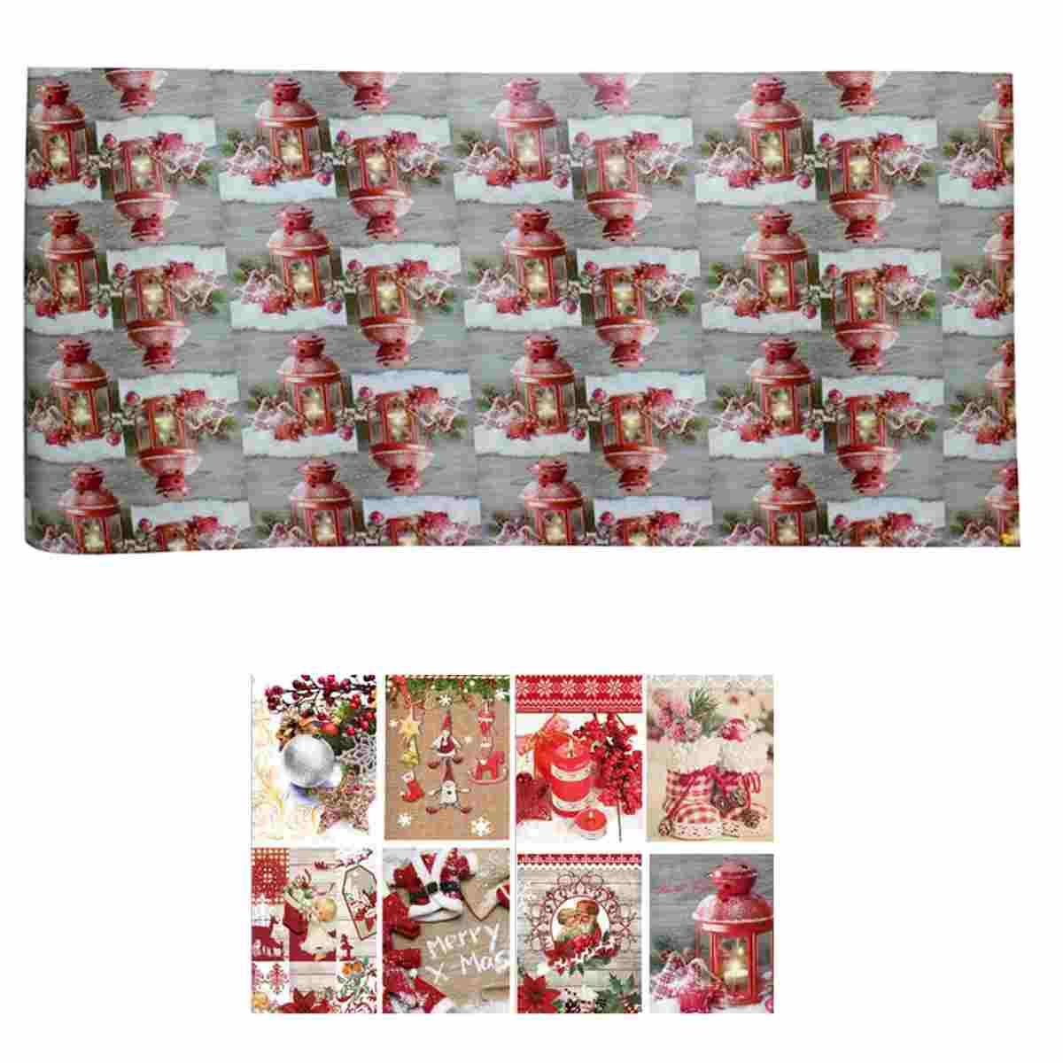 Carta Regalo Natale cm.70x500 Rotolo 8 Modelli |M2 Store