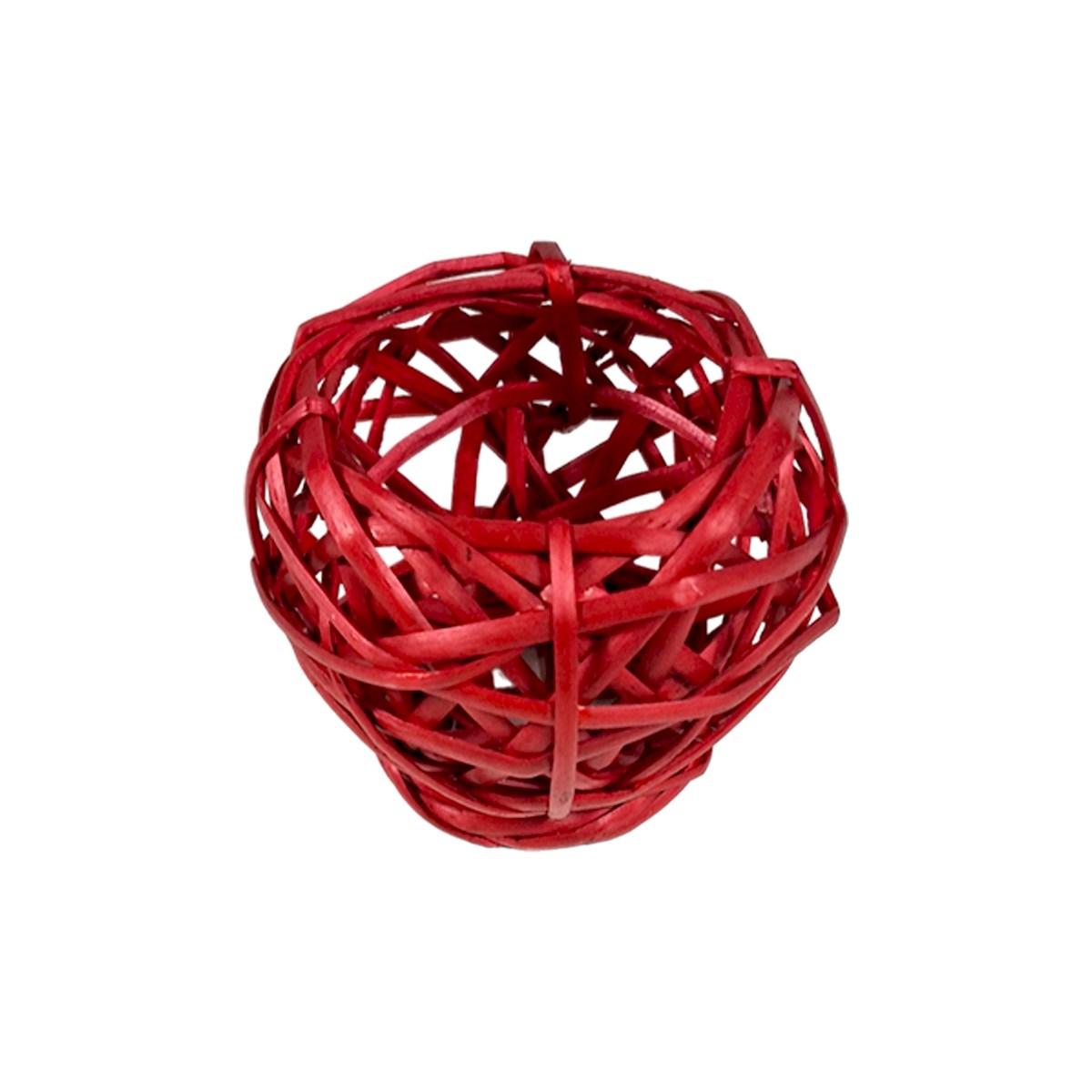 Cesto Natale Vimini Rosso D8xh8 |M2 Store