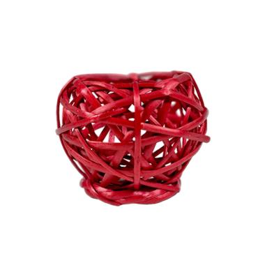 Cesto Natale Vimini Rosso D8xh8 |M2 Store