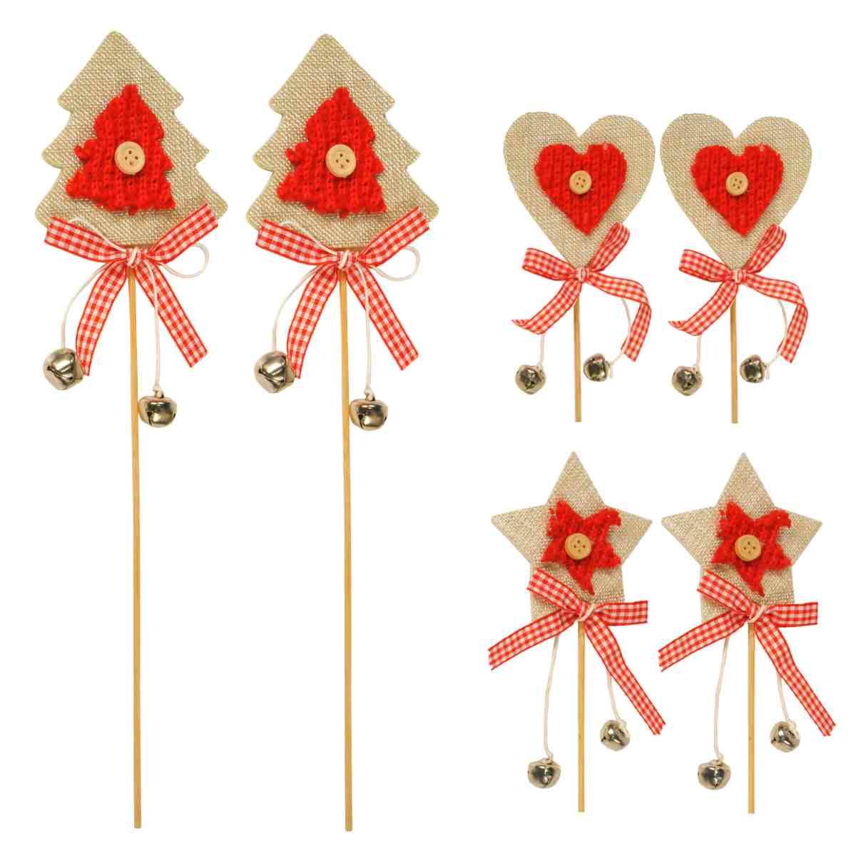 Spillone Juta con Campanelle cm.8xh30 Set pz.2 |M2 Store