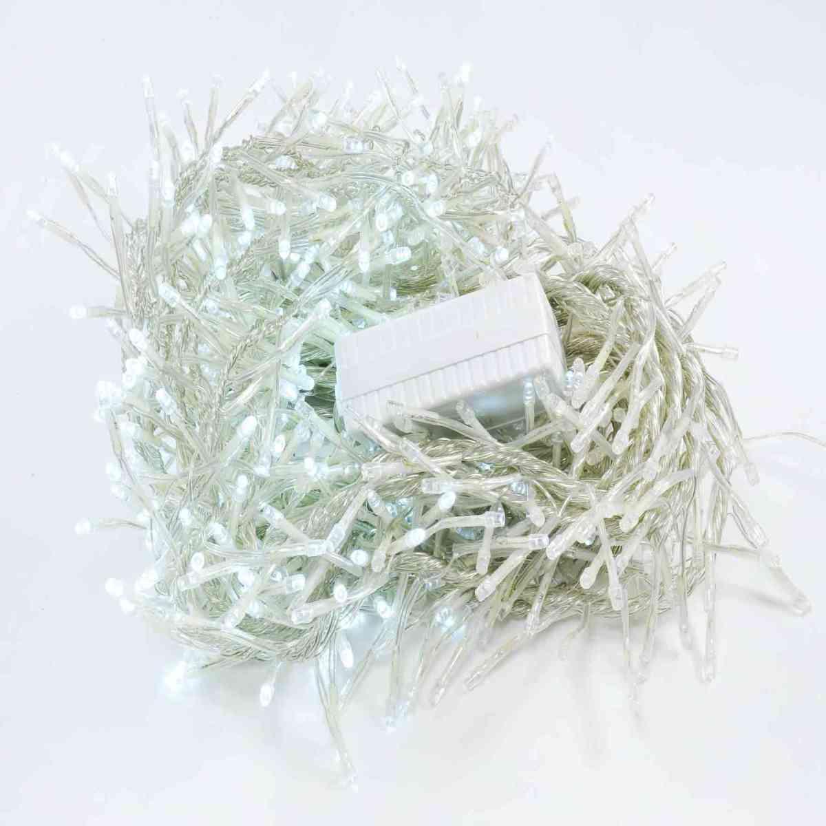 Luci Natale Tenda Esterno LED 640 Bianco Freddo cm,280xh85 |M2 Store