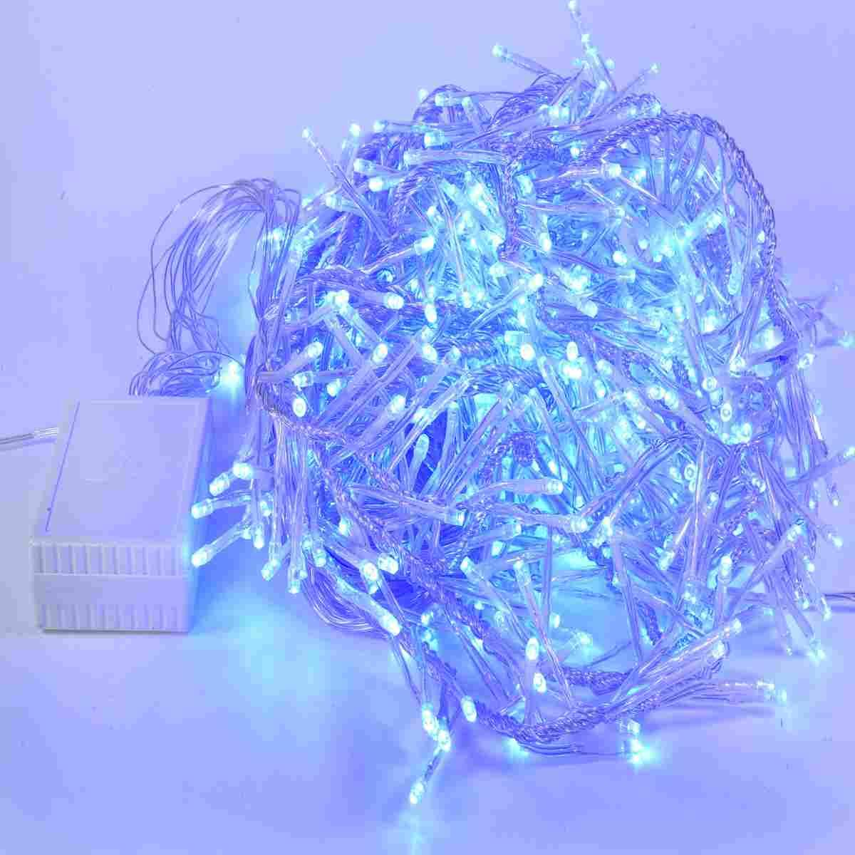 Luci Natale Tenda Esterno LED 640 Blu cm.280x85 |M2 Store