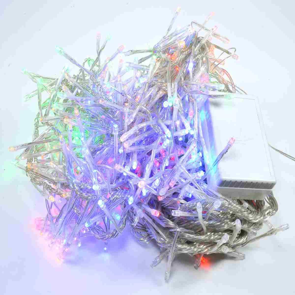 Luci Natale Tenda Esterno LED 640 Multicolor cm.280x85 |M2 Store