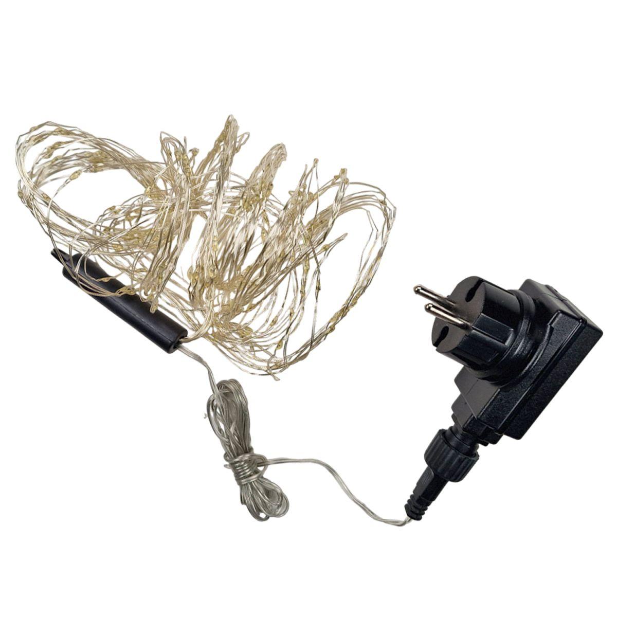 Luci Natale Interno LED 180 Gocce Bianco Freddo con Gioch |M2 Store