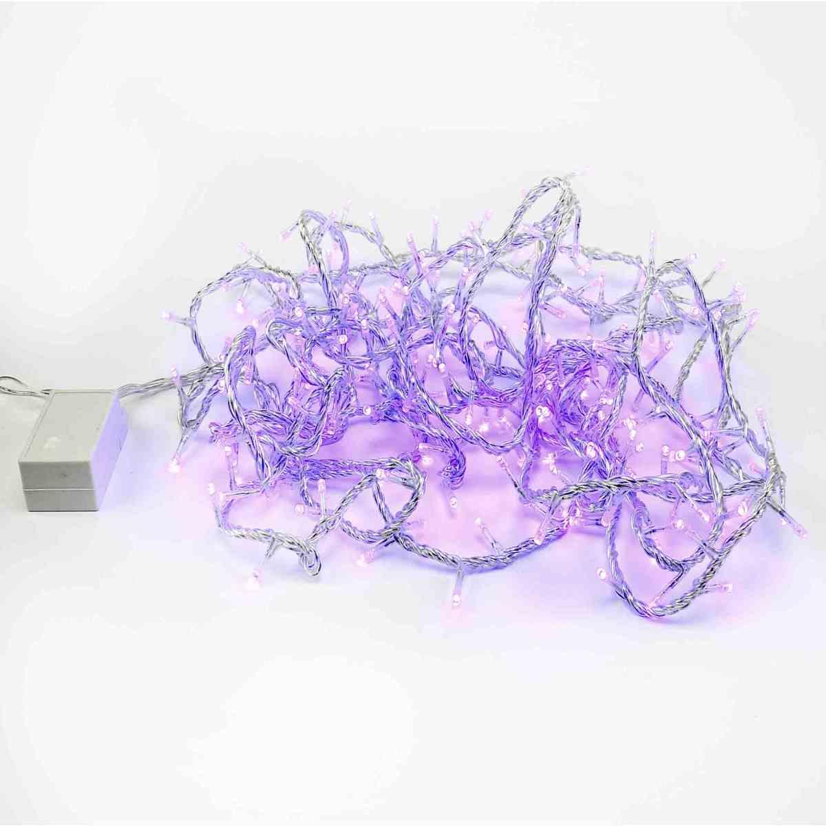 Luci Interno 240 Led Blu 8 Giochi di Luce