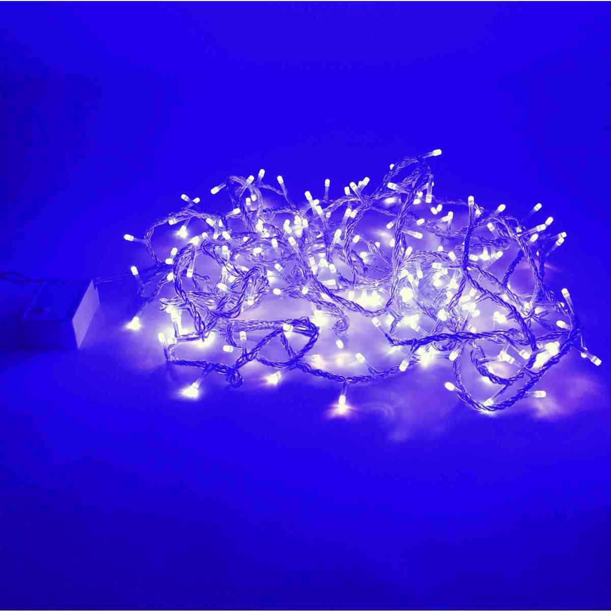 Luci Interno 240 Led Blu 8 Giochi di Luce