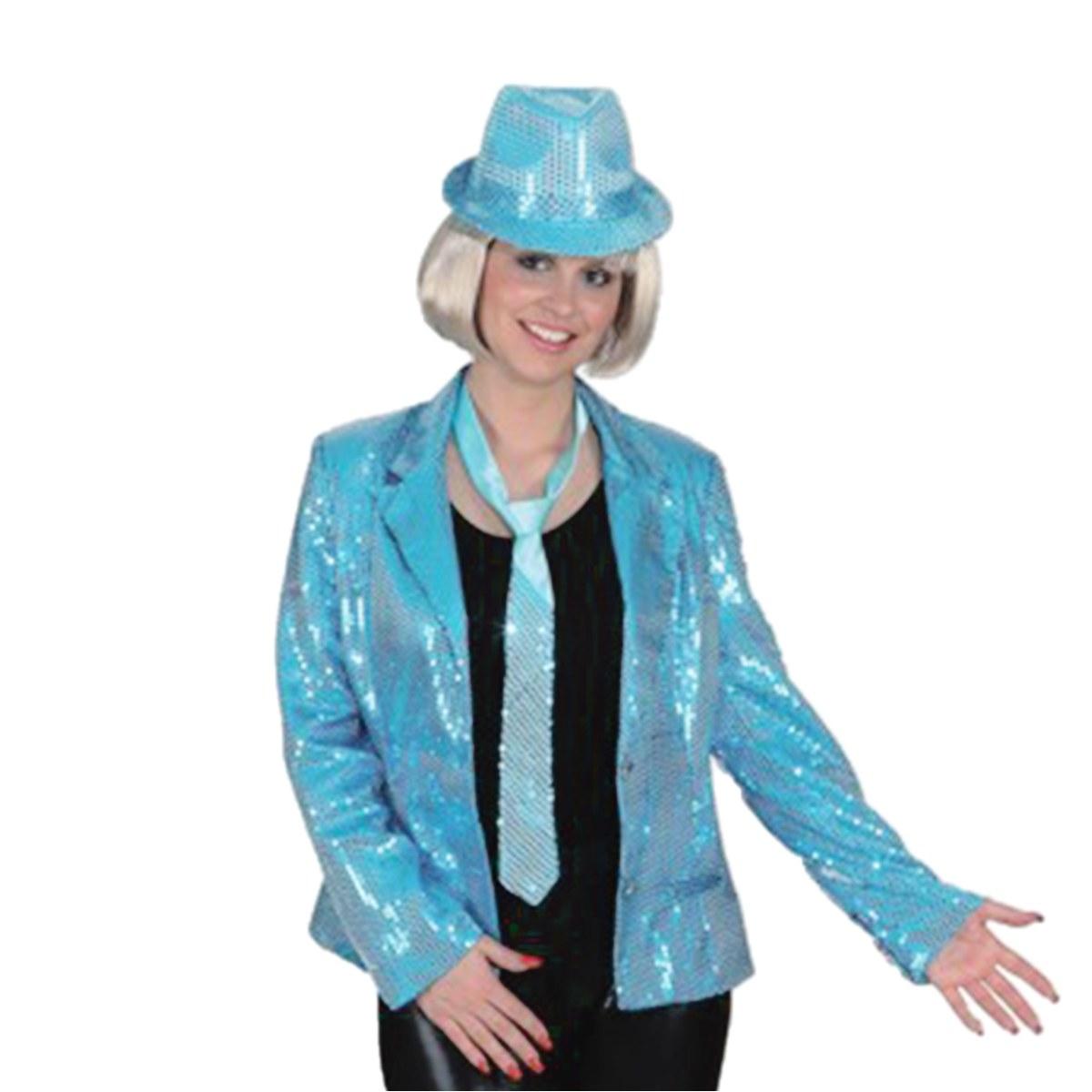 Giacca Azzurra Paillettes |Orlob