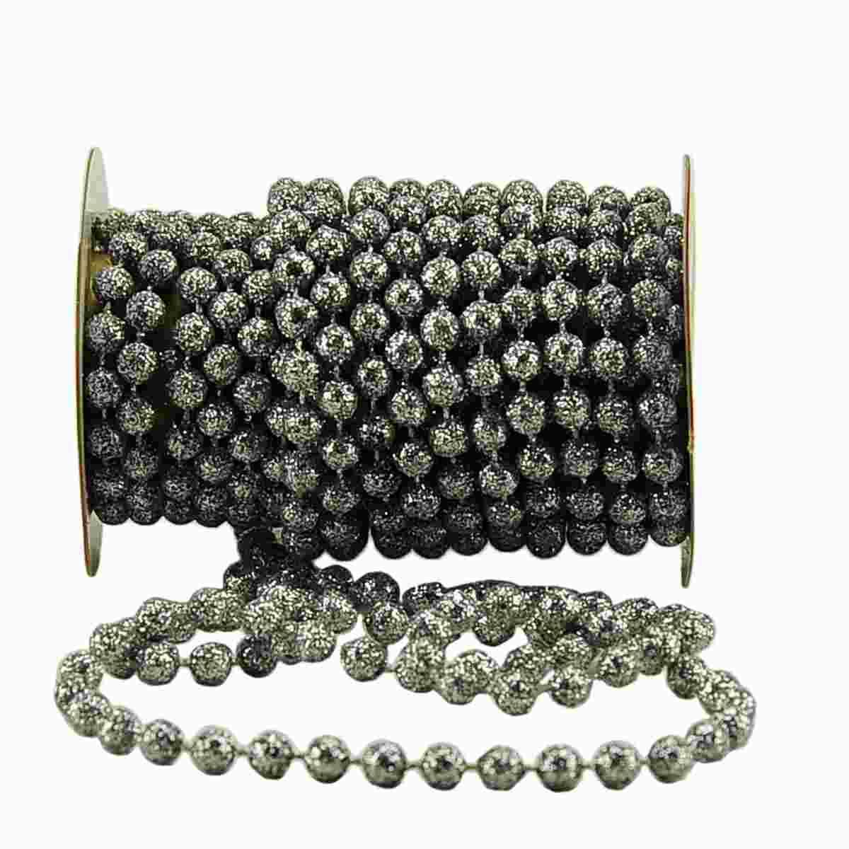 Catena Filo Perle Argento mm.8 Glitter mt.5 |M2 Store