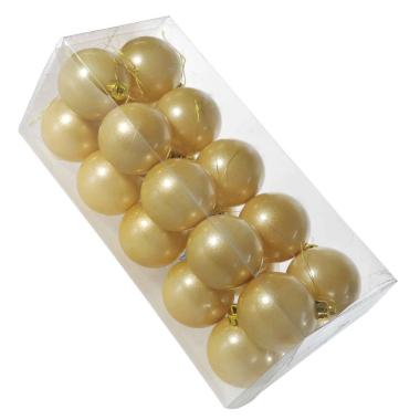 Pallina Natale cm.6 Oro Mat Set pz.20 Box |M2 Store