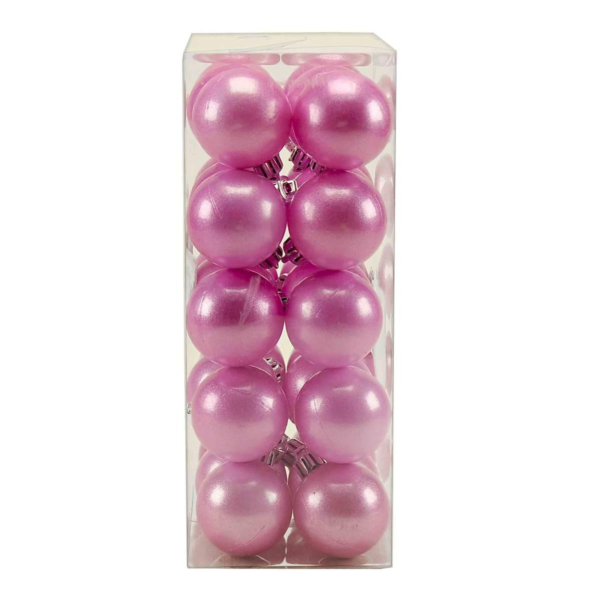 Pallina Natale cm.5 Rosa Mat Set pz.30 Box |M2 Store