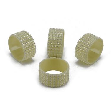 Portatovaglioli con Strass Bianchi Set pz.4 |M2 Store