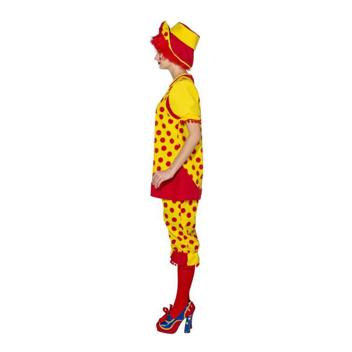 Costume Clown Clown Giallo Rosso |Widmann