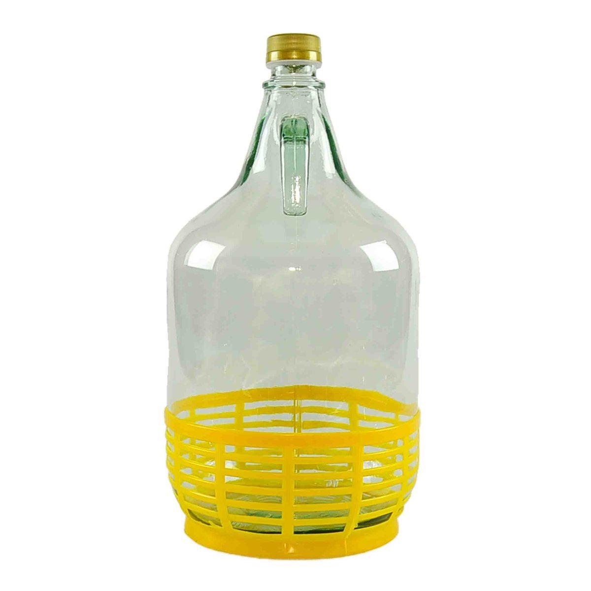 Damigiana Dama Lt.5 Vetro con Cesto | M2 Store