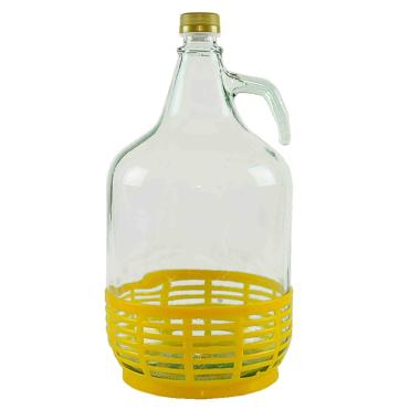 Damigiana Dama Lt.5 Vetro con Cesto | M2 Store