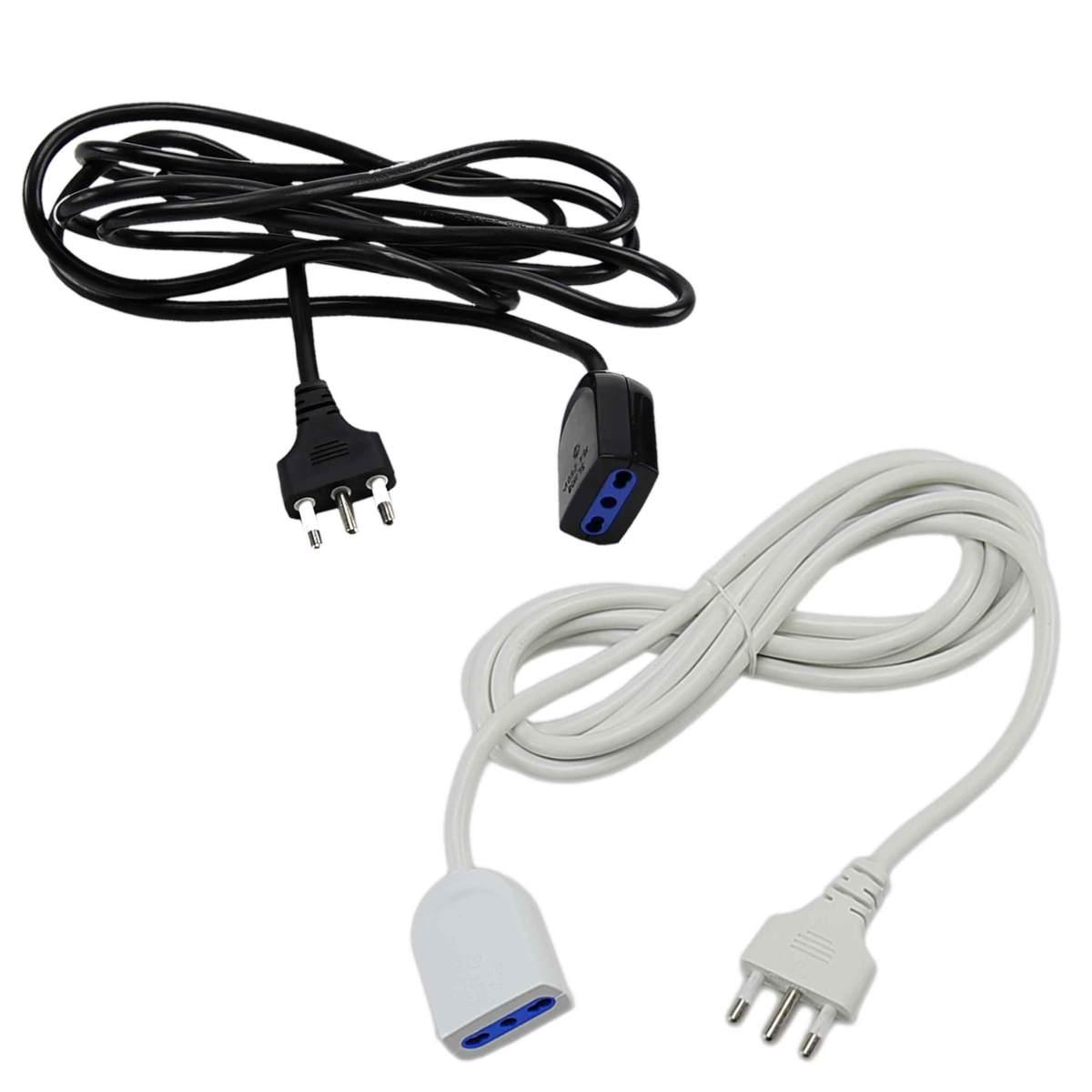 Prolunga Elettrica Mt.3 Passo Doppio 16A 230V 2 Colori | M2 Store