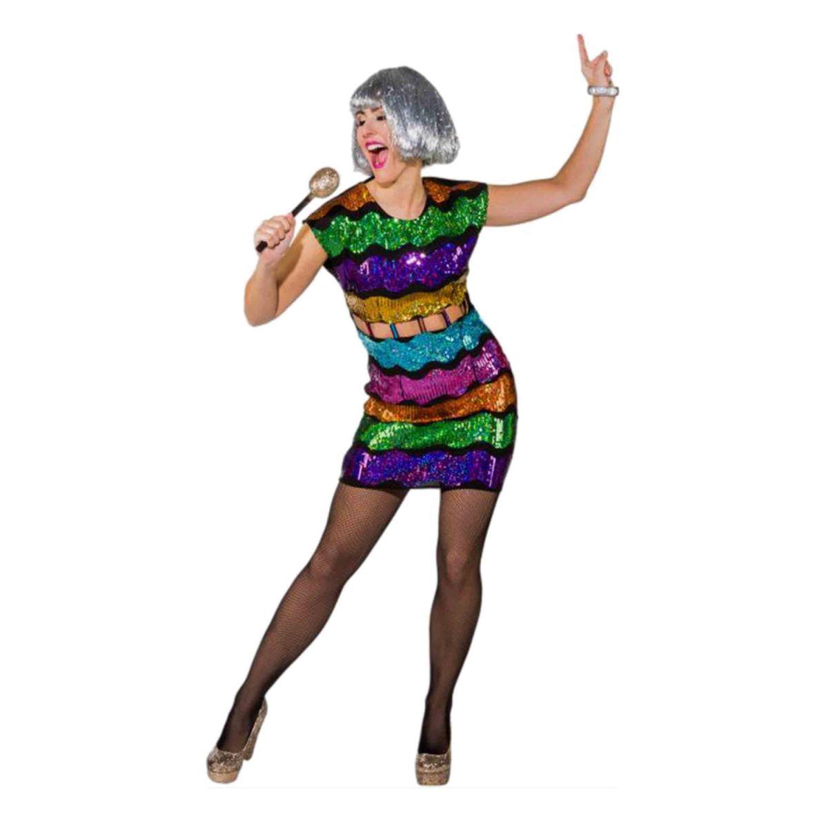 Costume Disco con Paillettes Multicolor |Orlob