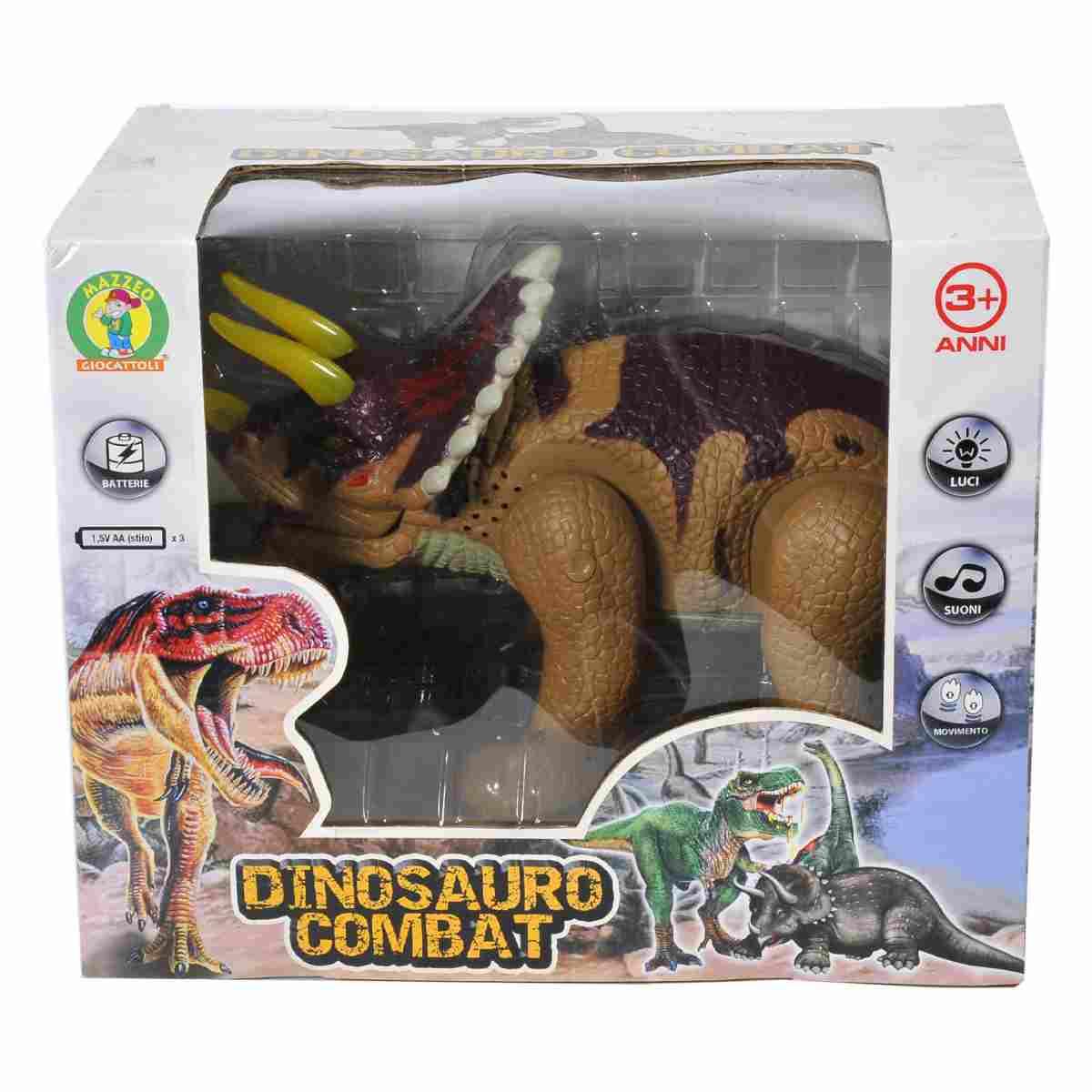 Gioco Dinosauro Combat con Mov. Luci Suoni 2 Colori |Mazzeo