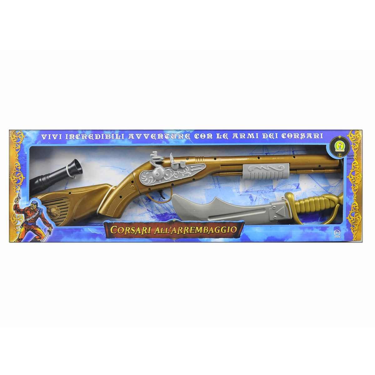 Fucile Pirata cm.65 con Luci e Suoni |Mazzeo