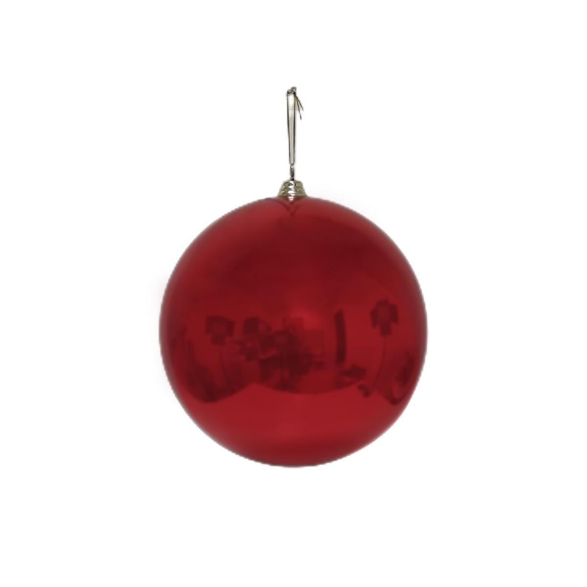 Pallina Natale cm.25 Rosso Lucido |Mazzeo