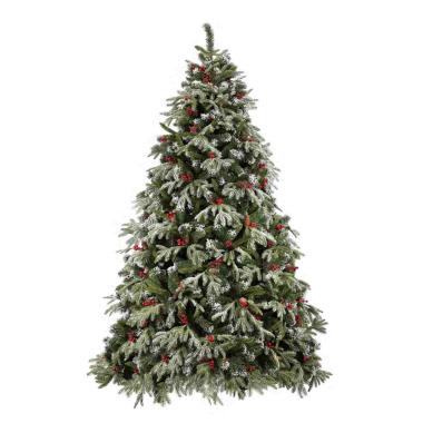 Albero Natale cm.270 Verde Pino Murge con Bacche Inn |Mazzeo