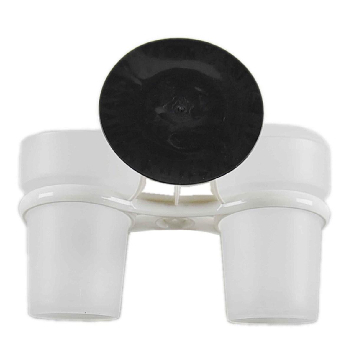 Porta Spazzolini Denti PVC Doppio con Ventosa | M2 Store