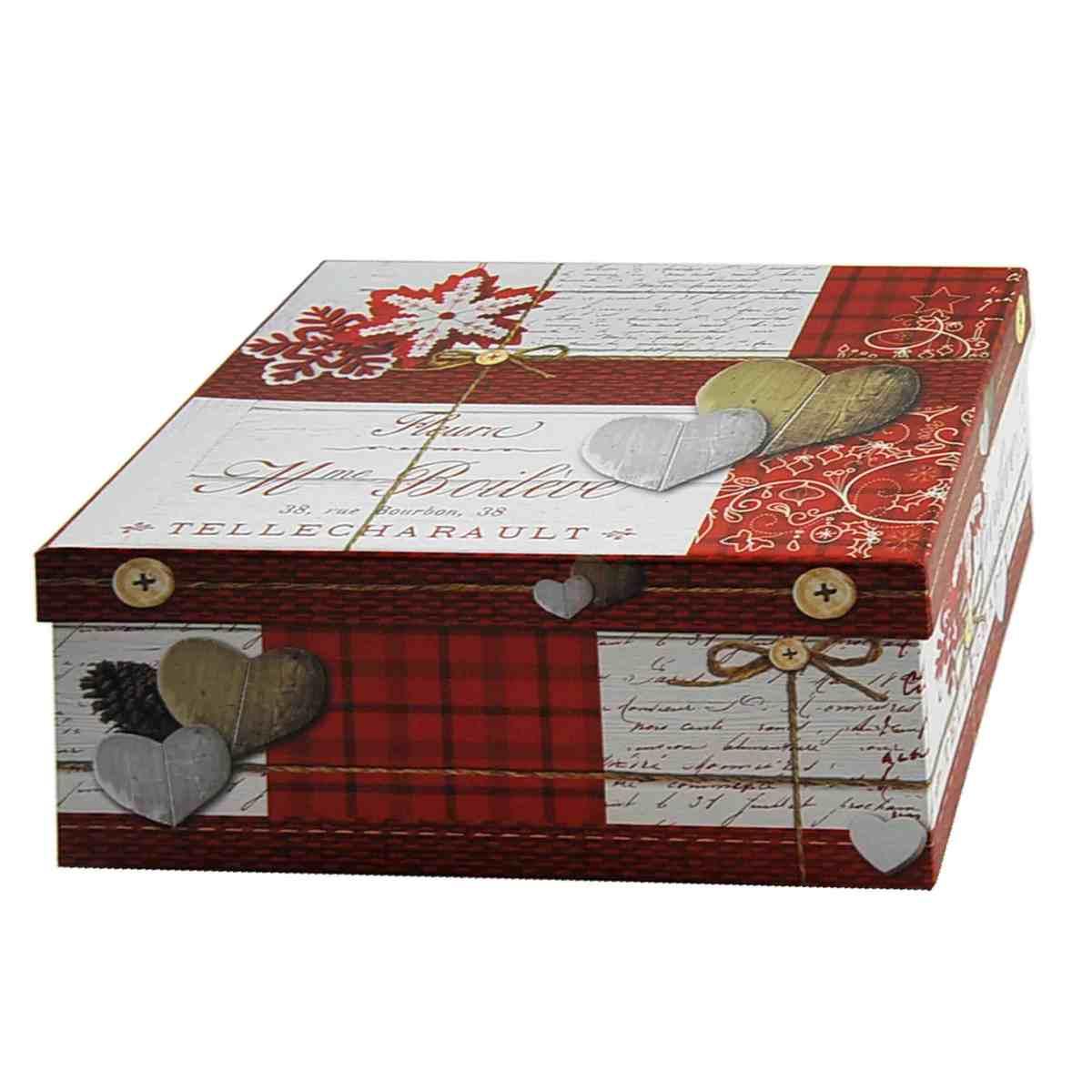 Scatola Natale Rettangolare cm.23x17xh10,5 |M2 Store