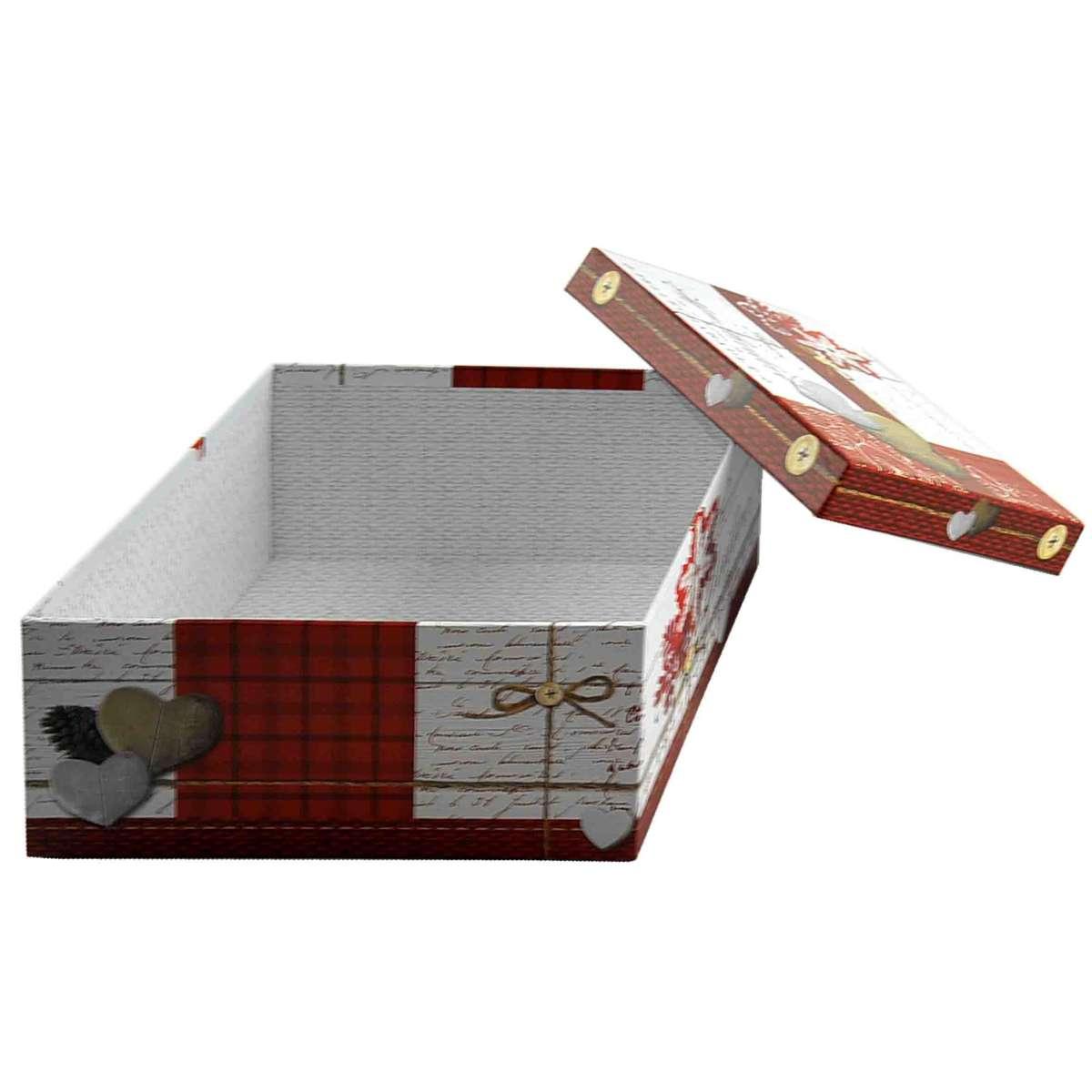 Scatola Natale Rettangolare cm.23x17xh10,5 |M2 Store