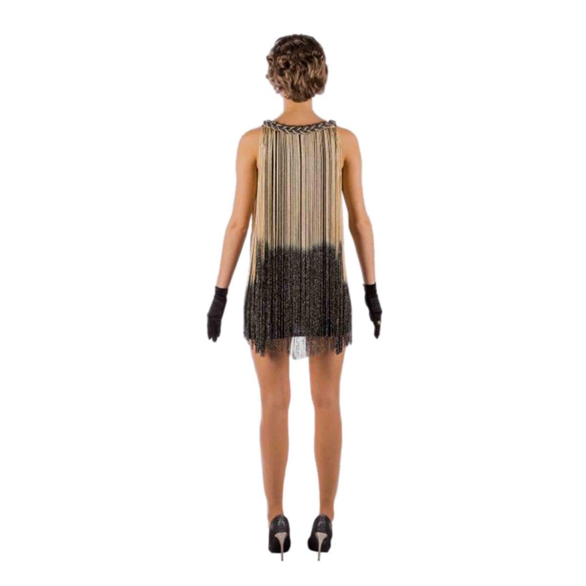 Costume Charleston Nero con Frange |Orlob