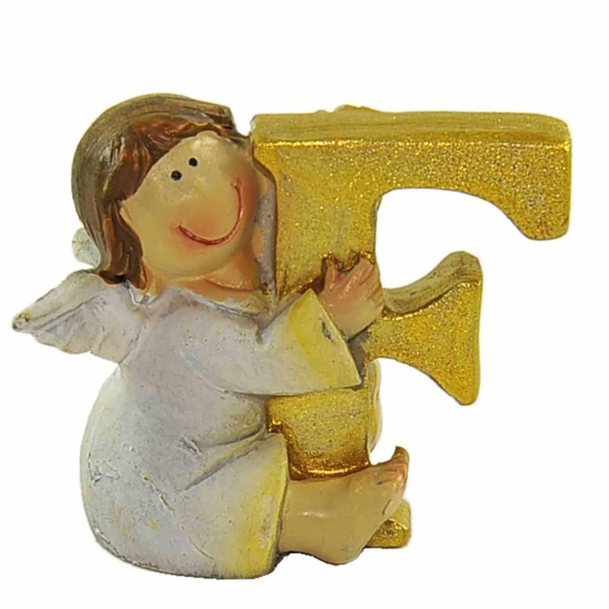 Angelo Ceramica con Lettera F cm.6 |M2 Store