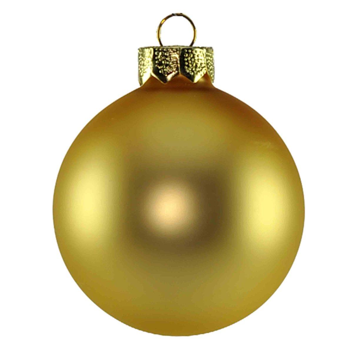 Palline Natale Vetro cm.6 Oro Set pz.12 |Inge's Glass