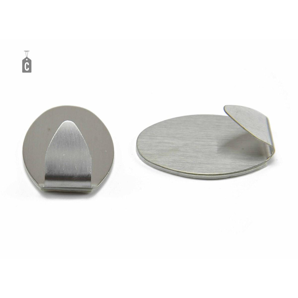 Gancidesivo Inox cm.3,5 Set pz.2 4 Mod. | M2 Store