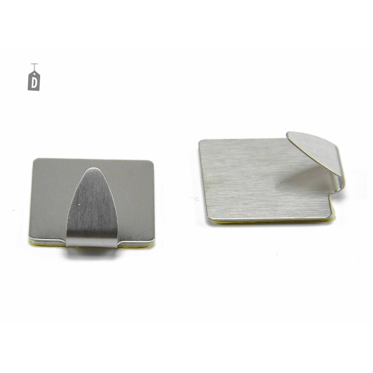 Gancidesivo Inox cm.3,5 Set pz.2 4 Mod. | M2 Store