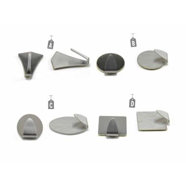 Gancidesivo Inox cm.3,5 Set pz.2 4 Mod. | M2 Store