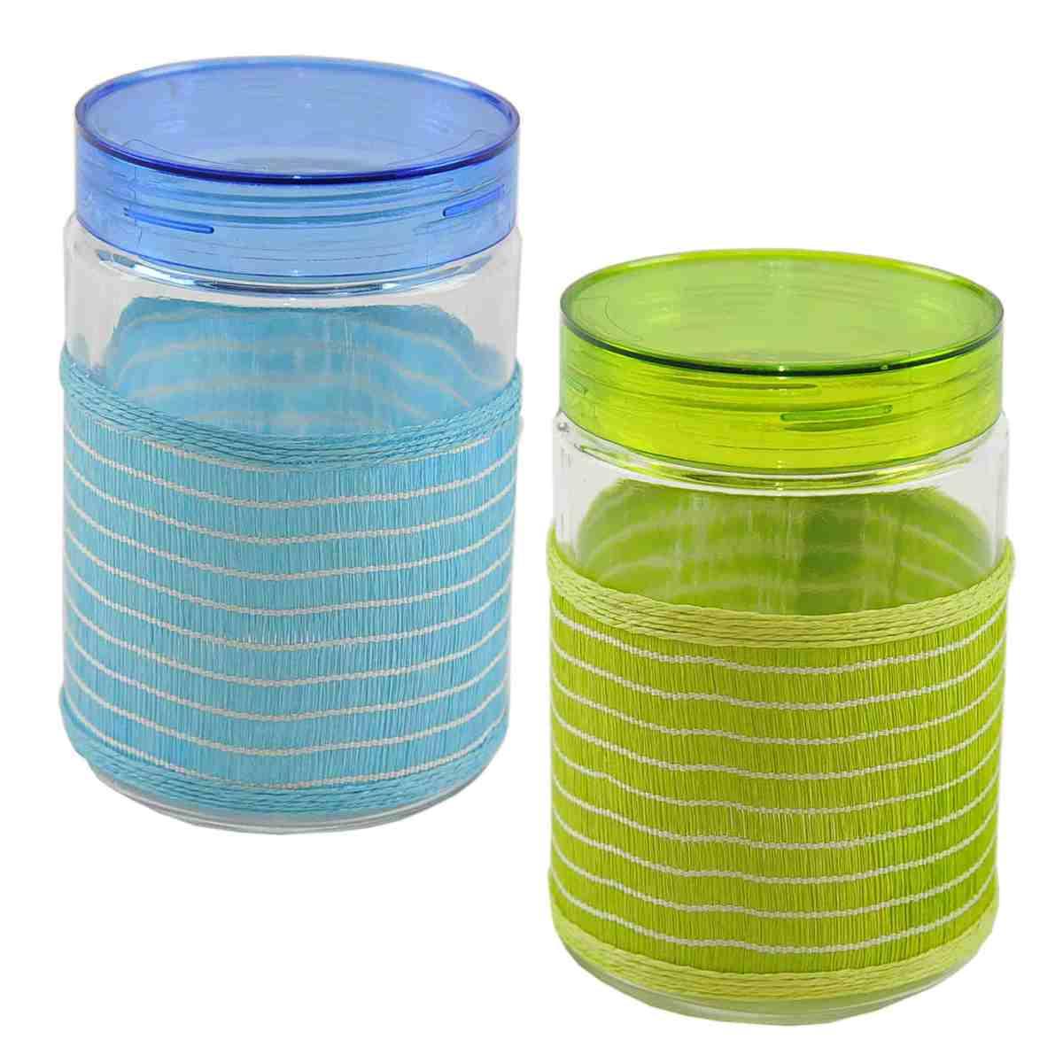 Barattolo Vetro Color H18 Lt.1 6 Colori | M2 Store