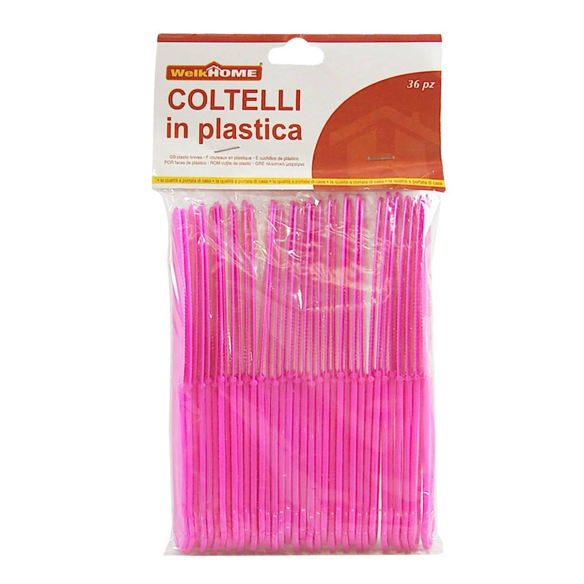 Posate Party Coltello PVC Set pz.36 4 Colori W Home |M2 Store