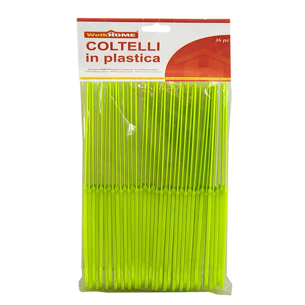 Posate Party Coltello PVC Set pz.36 4 Colori W Home |M2 Store