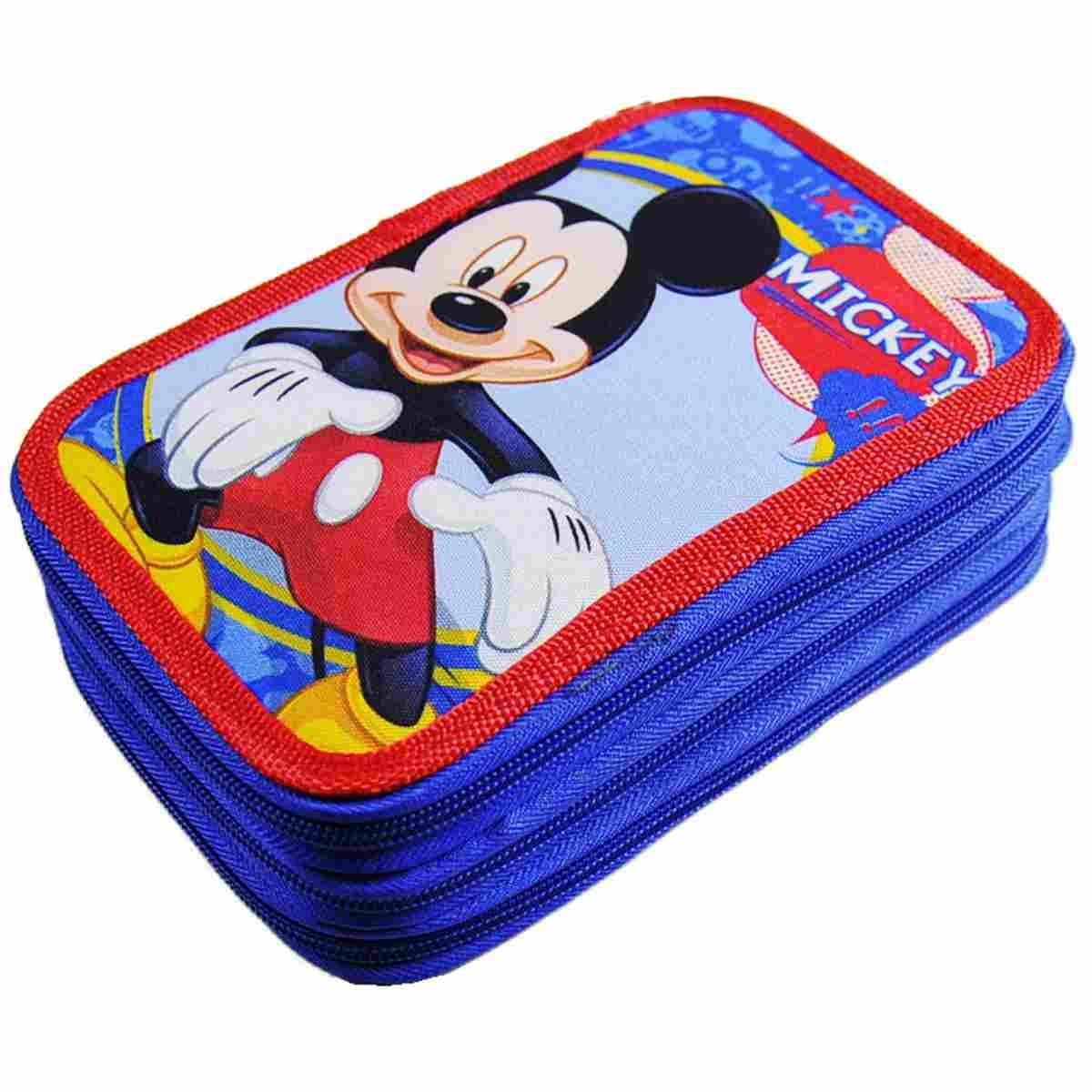 Astuccio Disney Mickey con Accessori 3 Zip |Disney