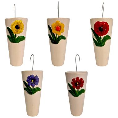 Umidificatore Ceramica c/Fiori Ass. -426