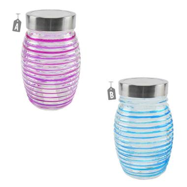 Barattolo Vetro 11x11xH18 4 Colori | M2 Store