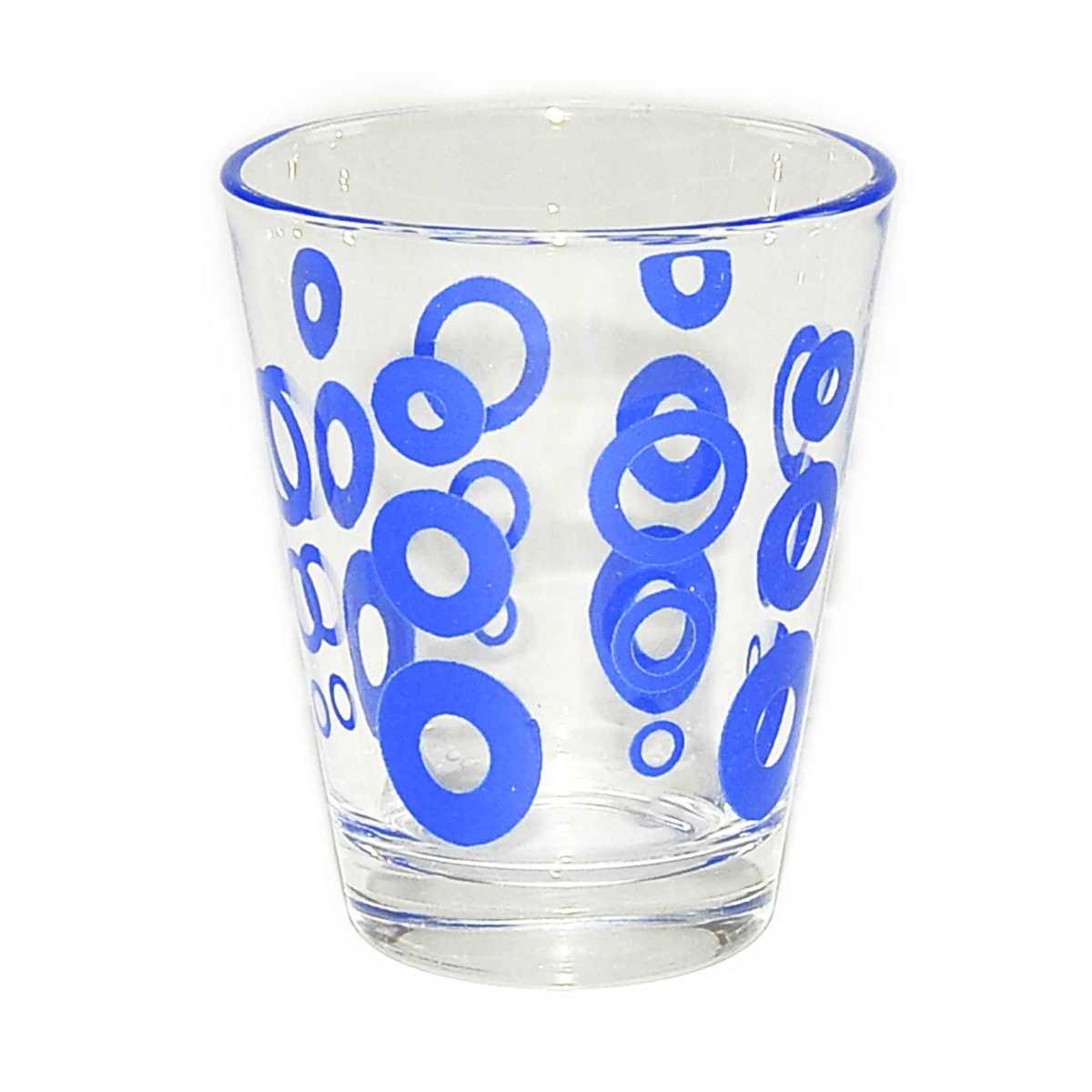 Bicchieri Vetro Set pz.6 Caff Cerchi 4 Colori | M2 Store