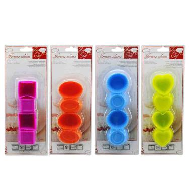 Formine Dolci Pz.8 Silicone 4 Mod. in 4 Colori | M2 Store